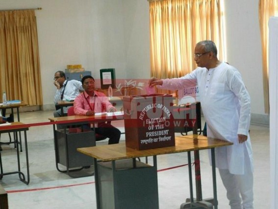 Kovind Vs. Meira : 60 MLAs cast vote in Tripura Kovind Vs. Meira : 60 MLAs cast vote in Tripura